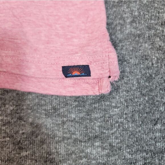 Faherty Cloud Cotton Mens Golf Shirt Size L Short Sleeve Fuscia Pink - Picture 5 of 10